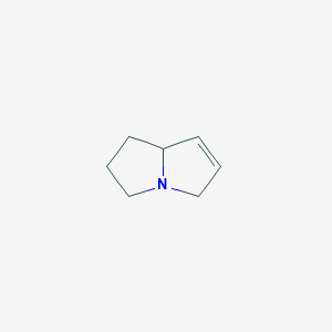 molecular formula C7H11N B12903582 2,3,5,7A-Tetrahydro-1H-pyrrolizine 