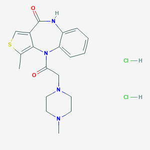 molecular formula C19H24Cl2N4O2S B129036 Telenzepine dihydrochloride CAS No. 147416-96-4