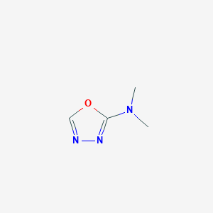molecular formula C4H7N3O B12903625 N,N-Dimethyl-1,3,4-oxadiazol-2-amine CAS No. 50878-79-0
