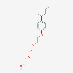 molecular formula C17H28O4 B12903626 2-(2-(2-(4-(Pentan-2-yl)phenoxy)ethoxy)ethoxy)ethanol CAS No. 89231-20-9