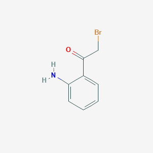 molecular formula C8H8BrNO B12903680 1-(2-Aminophenyl)-2-bromoethanone 