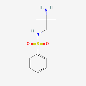 molecular formula C10H16N2O2S B1290369 N-(2-Amino-2-methylpropyl)benzenesulfonamide CAS No. 87484-87-5