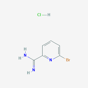 molecular formula C6H7BrClN3 B1290370 6-Bromopicolinimidamide hydrochloride CAS No. 1245806-87-4