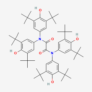 molecular formula C58H84N2O6 B12903709 N~1~,N~1~,N~2~,N~2~-Tetrakis(3,5-di-tert-butyl-4-hydroxyphenyl)ethanediamide CAS No. 89635-33-6