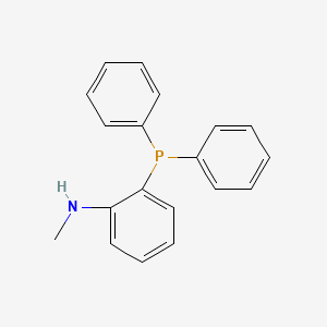 molecular formula C19H18NP B12903717 Benzenamine, 2-(diphenylphosphino)-N-methyl- CAS No. 140669-65-4