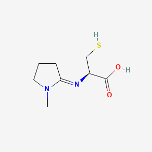 molecular formula C8H14N2O2S B12903735 N-(1-Methyl-2-pyrrolidinylidene)-L-cysteine CAS No. 105099-10-3