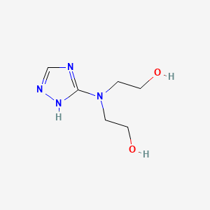 molecular formula C6H12N4O2 B12903741 Ethanol, 2,2'-(1H-1,2,4-triazol-3-ylimino)bis- CAS No. 61562-62-7