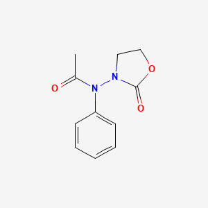 molecular formula C11H12N2O3 B12903794 N-(2-oxooxazolidin-3-yl)-N-phenylacetamide 