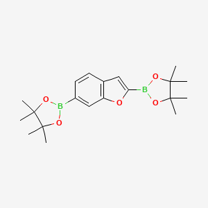 molecular formula C20H28B2O5 B12903814 2,2'-(Benzofuran-2,6-diyl)bis(4,4,5,5-tetramethyl-1,3,2-dioxaborolane) CAS No. 919119-75-8