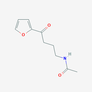 molecular formula C10H13NO3 B12903900 N-(4-(Furan-2-yl)-4-oxobutyl)acetamide CAS No. 823821-76-7