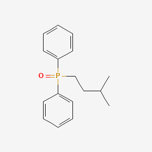 molecular formula C17H21OP B12903921 Phosphine oxide, diphenyl(3-methylbutyl)- CAS No. 46941-66-6