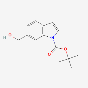 molecular formula C14H17NO3 B1290396 tert-Butyl 6-(hydroxymethyl)-1H-indole-1-carboxylate CAS No. 354587-72-7