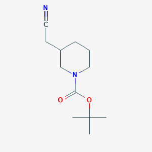 molecular formula C12H20N2O2 B1290400 Tert-butyl 3-(cyanomethyl)piperidine-1-carboxylate CAS No. 948015-72-3