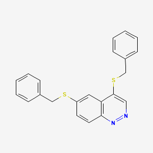 molecular formula C22H18N2S2 B12904003 4,6-Bis(benzylthio)cinnoline CAS No. 6957-43-3