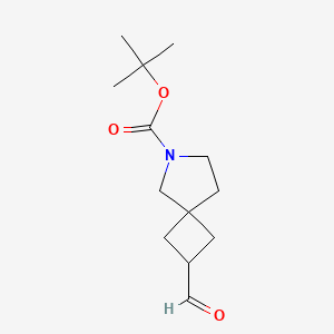 molecular formula C13H21NO3 B1290403 Tert-butyl 2-formyl-6-azaspiro[3.4]octane-6-carboxylate CAS No. 203662-55-9