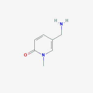 molecular formula C7H10N2O B1290405 5-(Aminomethyl)-1-methyl-2(1H)-pyridinone CAS No. 70449-23-9