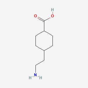molecular formula C9H17NO2 B12904056 4-(2-Aminoethyl)cyclohexanecarboxylic acid 