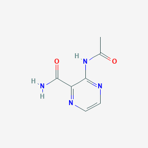 molecular formula C7H8N4O2 B12904064 3-Acetamidopyrazine-2-carboxamide CAS No. 71898-69-6