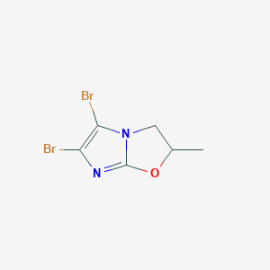 molecular formula C6H6Br2N2O B12904084 Imidazo[2,1-b]oxazole, 5,6-dibromo-2,3-dihydro-2-methyl- CAS No. 591254-77-2