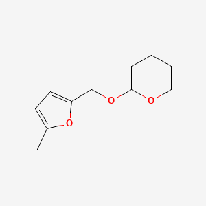 molecular formula C11H16O3 B12904097 2-[(5-Methylfuran-2-yl)methoxy]oxane CAS No. 138590-84-8