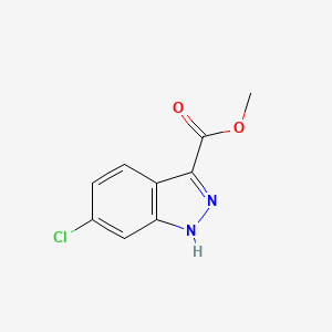 molecular formula C9H7ClN2O2 B1290410 Methyl 6-chloro-1H-indazole-3-carboxylate CAS No. 717134-47-9
