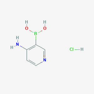 molecular formula C5H8BClN2O2 B1290413 (4-Aminopyridin-3-yl)boronic acid hydrochloride CAS No. 959904-53-1