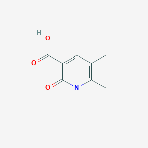 molecular formula C9H11NO3 B1290417 1,5,6-Trimethyl-2-oxo-1,2-dihydro-3-pyridinecarboxylic acid CAS No. 1082766-19-5