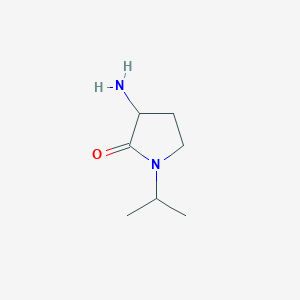 molecular formula C7H14N2O B1290418 3-Amino-1-isopropylpyrrolidin-2-one CAS No. 1249299-18-0