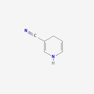 molecular formula C6H6N2 B12904198 3-Pyridinecarbonitrile, 1,4-dihydro- CAS No. 23974-91-6