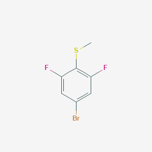 molecular formula C7H5BrF2S B1290424 1-Bromo-3,5-difluoro-4-(methylsulfanyl)benzene CAS No. 648905-87-7