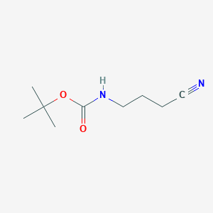 molecular formula C9H16N2O2 B1290425 tert-Butyl (3-cyanopropyl)carbamate CAS No. 91419-50-0