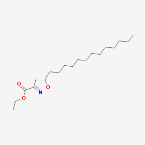molecular formula C19H33NO3 B12904262 Ethyl 5-tridecyl-1,2-oxazole-3-carboxylate CAS No. 88798-35-0