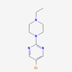 molecular formula C10H15BrN4 B1290427 5-Bromo-2-(4-ethylpiperazin-1-yl)pyrimidine CAS No. 950410-05-6