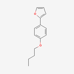 molecular formula C14H16O2 B12904281 2-(4-Butoxyphenyl)furan CAS No. 69836-65-3