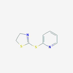 molecular formula C8H8N2S2 B129043 2-(2-Pyridylthio)-2-thiazoline CAS No. 153334-48-6
