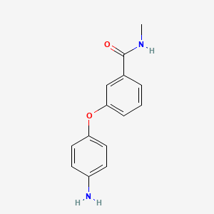 molecular formula C14H14N2O2 B1290430 3-(4-Aminophenoxy)-N-methylbenzamide CAS No. 284462-56-2