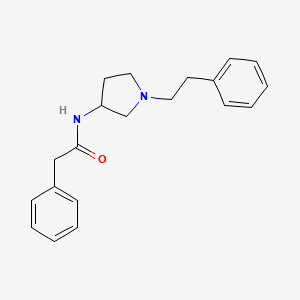molecular formula C20H24N2O B12904302 N-(1-phenethylpyrrolidin-3-yl)-2-phenylacetamide CAS No. 828928-40-1