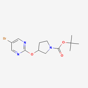 molecular formula C13H18BrN3O3 B1290432 1-Boc-3-(5-Bromopyrimidin-2-yloxy)pyrrolidine CAS No. 914347-79-8