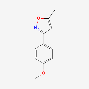 molecular formula C11H11NO2 B12904372 3-(4-Methoxyphenyl)-5-methylisoxazole CAS No. 61428-21-5