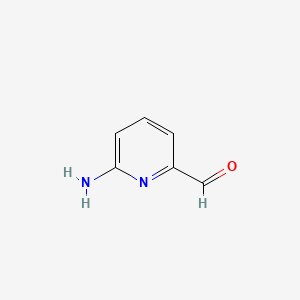 molecular formula C6H6N2O B1290439 2-Amino-6-pyridinecarboxaldehyde CAS No. 332884-35-2