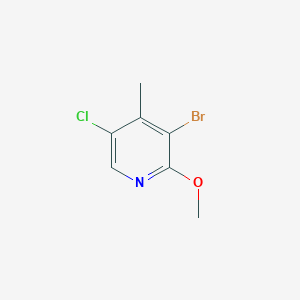 molecular formula C7H7BrClNO B1290444 3-Bromo-5-chloro-2-methoxy-4-methylpyridine CAS No. 851607-30-2