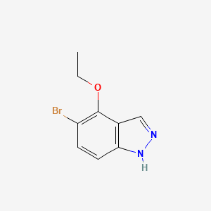 molecular formula C9H9BrN2O B1290446 5-溴-4-乙氧基-1H-吲唑 CAS No. 850363-68-7