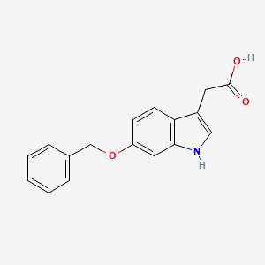molecular formula C17H15NO3 B1290452 2-(6-(Benzyloxy)-1H-indol-3-yl)acetic acid CAS No. 682802-82-0