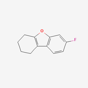 molecular formula C12H11FO B12904571 7-Fluoro-1,2,3,4-tetrahydrodibenzo[b,d]furan CAS No. 823787-32-2