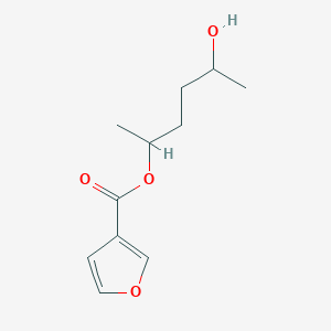 molecular formula C11H16O4 B12904656 5-Hydroxyhexan-2-yl furan-3-carboxylate 