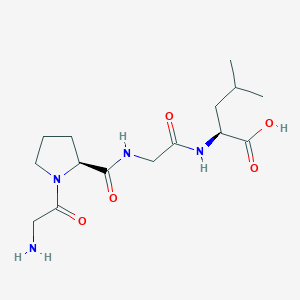 molecular formula C15H26N4O5 B12904716 Glycyl-L-prolylglycyl-L-leucine CAS No. 742068-42-4
