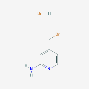 molecular formula C6H8Br2N2 B1290472 4-(Bromomethyl)pyridin-2-amine hydrobromide CAS No. 864461-13-2