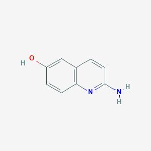 molecular formula C9H8N2O B1290474 2-Amino-6-hydroxy-quinoline CAS No. 90417-15-5