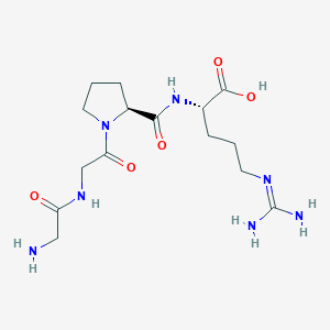 molecular formula C15H27N7O5 B12904744 Glycylglycyl-L-prolyl-N~5~-(diaminomethylidene)-L-ornithine CAS No. 506416-16-6