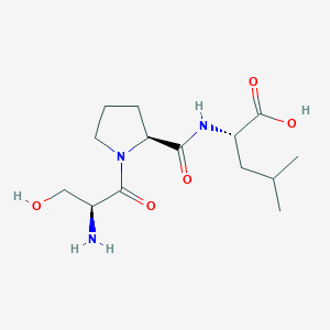 molecular formula C14H25N3O5 B12904784 L-Leucine, L-seryl-L-prolyl- CAS No. 502169-20-2